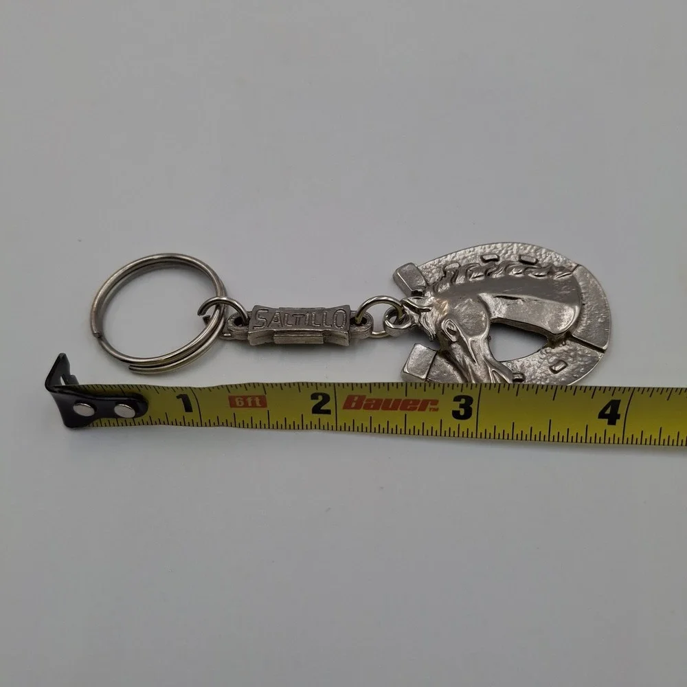 Lucky Horseshoe Horse Head Metal Keychain Charm Souvenir Mexico Rugged‎ Western